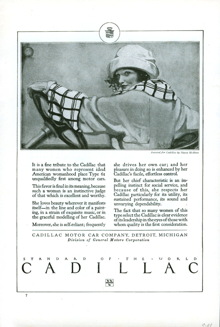 1921 Cadillac Auto Advertising